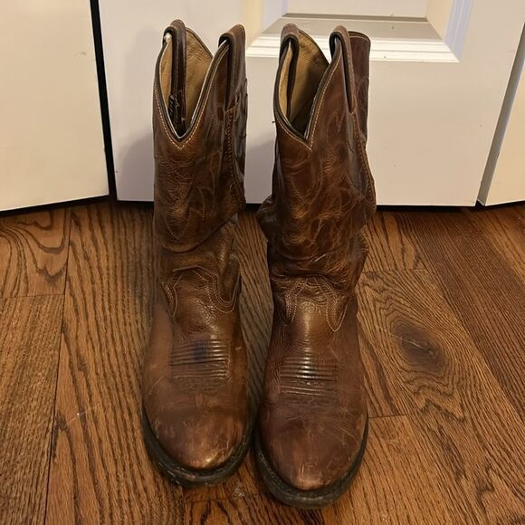 Authentic Leather Double H boots size 8.5 - Picture 2 of 5
